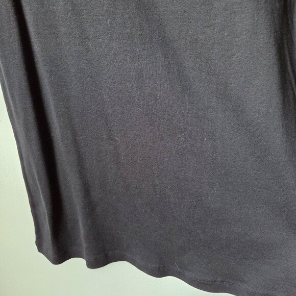 EUC LIKE NEW J CREW BLACK SCOOP NECK HALF SLEEVES SOFT TEE SIZE LARGE - Picture 11 of 14